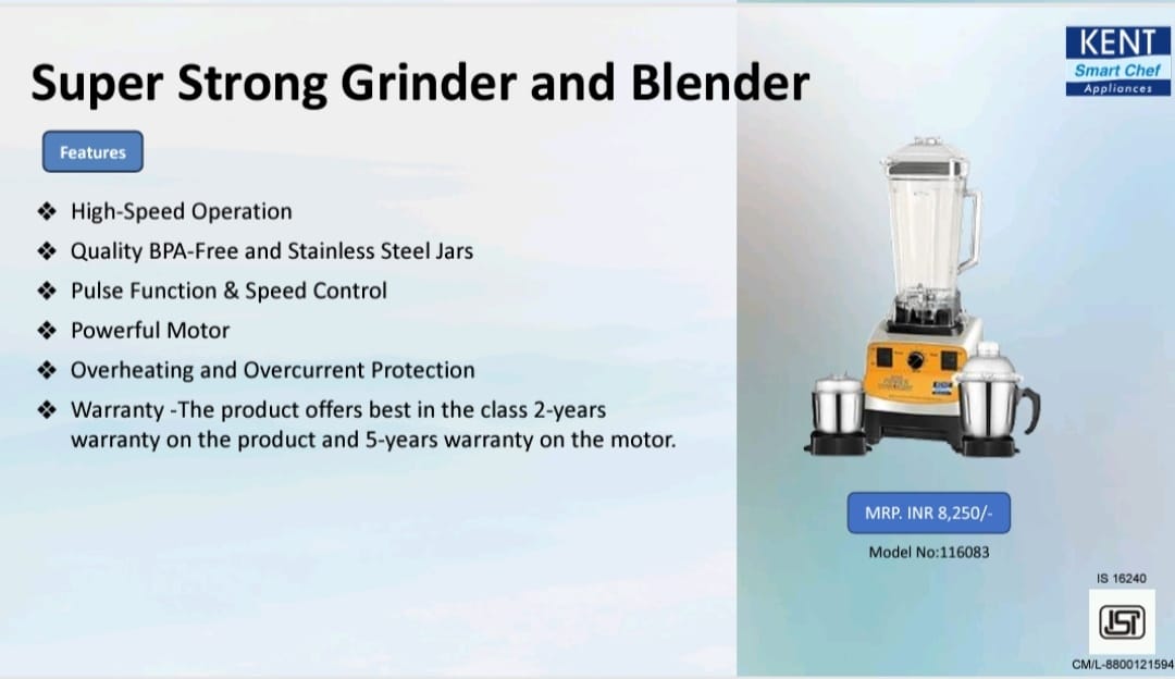 kent super strong grinder and blender
